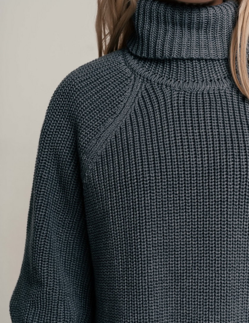 Свитер oversize из хлопка SE_SE21SwMargeeG, фото 1 - в интернет магазине KAPSULA